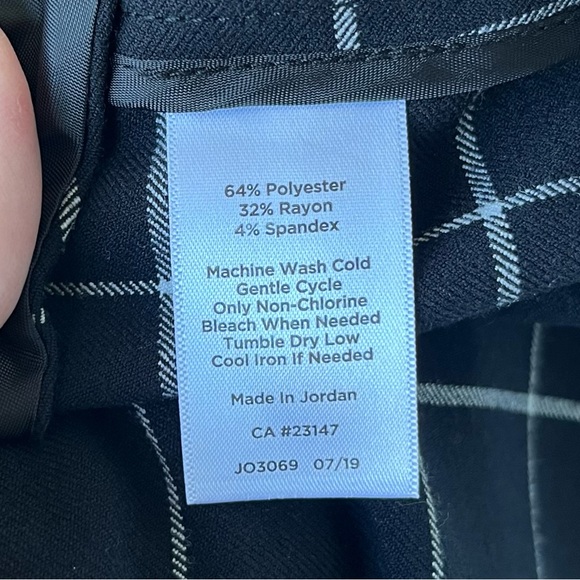 •Talbots• Window Pane Check Side Zip Pants - Size 14 - Picture 5 of 6